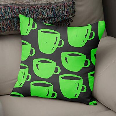 Bonamaison Decoratieve kussenhoes Neon groen & Fume, gooien kussenhoezen, home decoratieve kussenslopen voor woonkamer, bank, slaapkamer, maat: 43x43 cm ontworpen en vervaardigd in Turkije Bonamaison Decoratieve kussenhoes Neon groen & Fume, gooien kussenhoezen, home decoratieve kussenslopen voor woonkamer, bank, slaapkamer, maat: 43x43 cm ontworpen en vervaardigd in Turkije