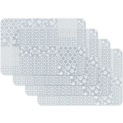 Venilia Placemat placemat voor eetkamer afwasbaar polypropyleen, geschikt voor levensmiddelen, Cocoon, 45 x 30 cm, 4 stuks Venilia Placemat placemat voor eetkamer afwasbaar polypropyleen, geschikt voor levensmiddelen, Cocoon, 45 x 30 cm, 4 stuks