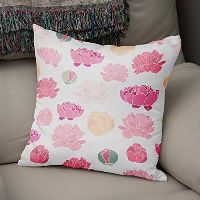 Bonamaison Decoratieve kussenhoes willekeurig patroon, gooien kussenhoezen, home decoratieve kussenslopen voor woonkamer, bank, slaapkamer, grootte: 43x43 cm ontworpen en vervaardigd in Turkije Bonamaison Decoratieve kussenhoes willekeurig patroon, gooien kussenhoezen, home decoratieve kussenslopen voor woonkamer, bank, slaapkamer, grootte: 43x43 cm ontworpen en vervaardigd in Turkije