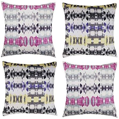 Forentex Set van 4 Kussenhoezen - Bloemenontwerp - 45x45cm - Alle Stijlen Forentex Set van 4 Kussenhoezen - Bloemenontwerp - 45x45cm - Alle Stijlen