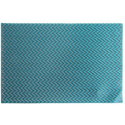 Eurofirany Placemat, onderzetters, plaatonderzetters, placemats, placemats voor 6 personen, 6-delig, rechthoekig, blauw Eurofirany Placemat, onderzetters, plaatonderzetters, placemats, placemats voor 6 personen, 6-delig, rechthoekig, blauw