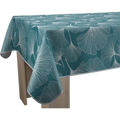 Le linge de Jules Biloba Tafelkleed, vuilafstotend, groen, rechthoekig, 150 x 300 cm Le linge de Jules Biloba Tafelkleed, vuilafstotend, groen, rechthoekig, 150 x 300 cm