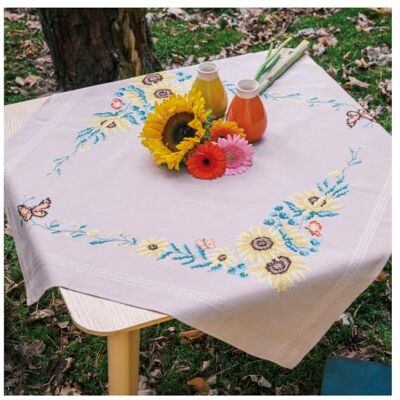 Vervaco Borduurpakket Voorbedrukt Tafelkleed Kruissteek ZONNEBLOEMEN Kruissteekpakket Voorgedrukt 80 x 80 cm Tafellinnen Decor Handwerken Pakket Knutselen voor Volwassenen Creatief Cadeau Vervaco Borduurpakket Voorbedrukt Tafelkleed Kruissteek ZONNEBLOEMEN Kruissteekpakket Voorgedrukt 80 x 80 cm Tafellinnen Decor Handwerken Pakket Knutselen voor Volwassenen Creatief Cadeau