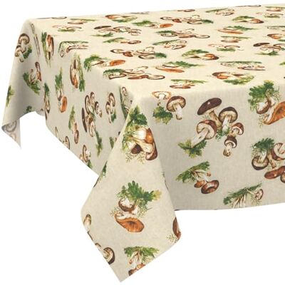 ANRO Afwasbaar tafelzeil, lotuseffect, vuil- en waterafstotend, voor binnen en buiten, met snijrand, paddenstoelen 100 x 140 cm ANRO Afwasbaar tafelzeil, lotuseffect, vuil- en waterafstotend, voor binnen en buiten, met snijrand, paddenstoelen 100 x 140 cm