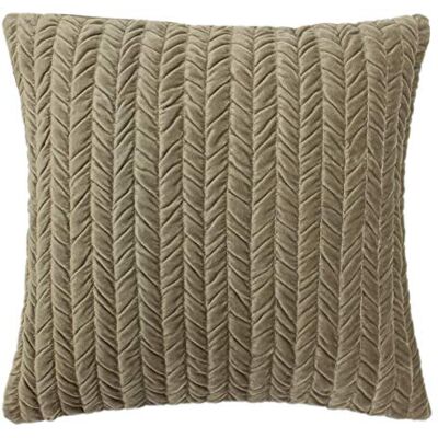 RIVA Home Allure Veer Gevuld Kussen, Grijs, 45 x 45cm (18" x 18") RIVA Home Allure Veer Gevuld Kussen, Grijs, 45 x 45cm (18" x 18")
