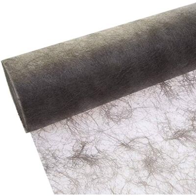 Deko AS GmbH Sizoflor tafelband antraciet taupe 60 cm rol 25 meter 60 026-R Deko AS GmbH Sizoflor tafelband antraciet taupe 60 cm rol 25 meter 60 026-R