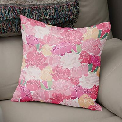 Bonamaison Decoratieve kussenhoes willekeurig patroon, gooien kussenhoezen, home decoratieve kussenslopen voor woonkamer, bank, slaapkamer, grootte: 43x43 cm ontworpen en vervaardigd in Turkije Bonamaison Decoratieve kussenhoes willekeurig patroon, gooien kussenhoezen, home decoratieve kussenslopen voor woonkamer, bank, slaapkamer, grootte: 43x43 cm ontworpen en vervaardigd in Turkije