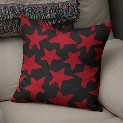 Bonamaison Decoratieve Kussensloop, Rood Zwart Kussenhoezen Bank, Zitkussen, Decoratieve Kussenhoesjes, Kussensloop; Sofa, Slaapkamer, Kantoor, Auto 43x43 Cm Ontworpen en Vervaardigd in Turkije Bonamaison Decoratieve Kussensloop, Rood Zwart Kussenhoezen Bank, Zitkussen, Decoratieve Kussenhoesjes, Kussensloop; Sofa, Slaapkamer, Kantoor, Auto 43x43 Cm Ontworpen en Vervaardigd in Turkije