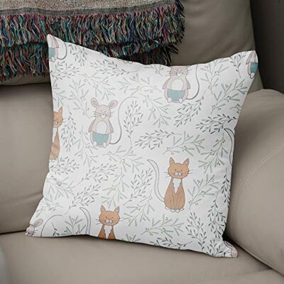 Bonamaison Decoratieve kussenhoes willekeurig patroon, gooien kussenhoezen, home decoratieve kussenslopen voor woonkamer, bank, slaapkamer, grootte: 43x43 cm ontworpen en vervaardigd in Turkije Bonamaison Decoratieve kussenhoes willekeurig patroon, gooien kussenhoezen, home decoratieve kussenslopen voor woonkamer, bank, slaapkamer, grootte: 43x43 cm ontworpen en vervaardigd in Turkije