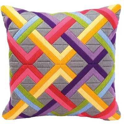 Vervaco Borduurkussen Kit - 40x40cm voor Kinderen Vervaco Borduurkussen Kit - 40x40cm voor Kinderen