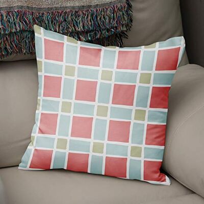 Bonamaison Decoratieve kussenhoes willekeurig patroon, gooien kussenhoezen, home decoratieve kussenslopen voor woonkamer, bank, slaapkamer, grootte: 43x43 cm ontworpen en vervaardigd in Turkije Bonamaison Decoratieve kussenhoes willekeurig patroon, gooien kussenhoezen, home decoratieve kussenslopen voor woonkamer, bank, slaapkamer, grootte: 43x43 cm ontworpen en vervaardigd in Turkije