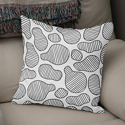 Bonamaison Decoratieve kussenhoes willekeurig patroon, gooien kussenhoezen, home decoratieve kussenslopen voor woonkamer, bank, slaapkamer, grootte: 43x43 cm ontworpen en vervaardigd in Turkije Bonamaison Decoratieve kussenhoes willekeurig patroon, gooien kussenhoezen, home decoratieve kussenslopen voor woonkamer, bank, slaapkamer, grootte: 43x43 cm ontworpen en vervaardigd in Turkije