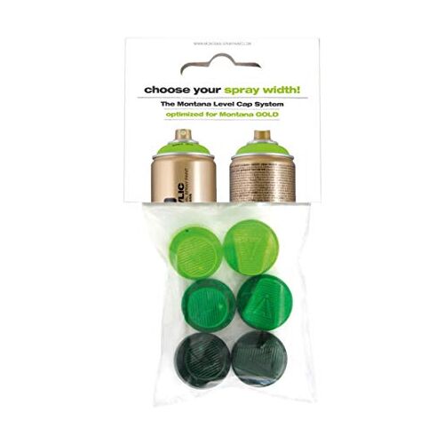 Montana Cans Montana Gold 6 groene spuitdoppen.