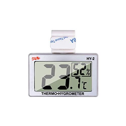 Gellvann -reptielthermometer Vochtigheids- en temperatuursensor Meters Reptiel Digitale thermometer Digitale reptieltankthermometer Hygrometer met haak en klittenband