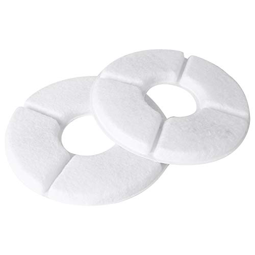 Hagsnec Filters voor fonteinen, 12 stuks, fonteinfilters, geschikt voor de bloemenfonteinen en de meeste fonteinen van dezelfde grootte. Ruilhars en actieve kool. (12,5 cm)