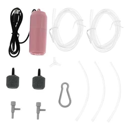 minkissy 2 Sets Lucht Terugslagklep En Buis Aquariumwaterpompen Luchtpomp Voor Aquarium Zuurstof Aquarium Aquarium Met Luchtslangen Vis Luchtpomp Mini Buikspieren Hulpmiddel Roze