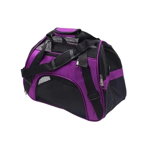 MdybF Cat Carrier Soft-sided Dog Carriers Portable Pet Bag Pink Carrier Bags Blue Cat Carrier Outgoing Travel Breathable Pets Handbag-purple-s