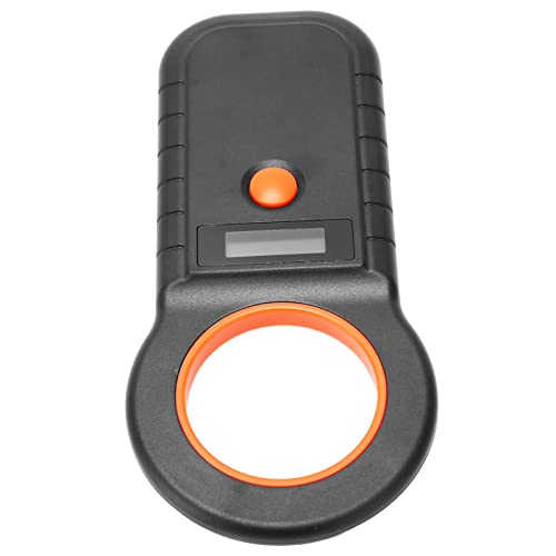 DAWH Diervlooienscanner, Handheld Bluetooth Hoge Helderheid Huisdiervlooienscanner 134.2Khz 125Khz EMID FDX B Bedraad USB Buiten (Zwart)