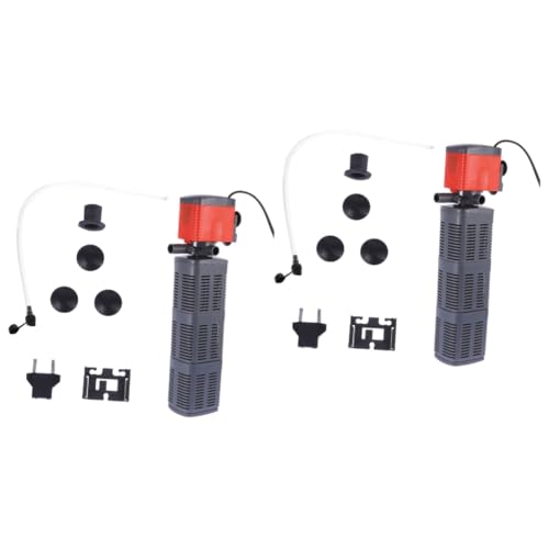 BESPORTBLE 2 Stuks aquarium filter dompelbare waterpomp zeef aquariumfilters luchtpomp aquarium beluchter dompelbaar onderdompelbaar aquariumfilter water te pompen onderwaterpomp plastic