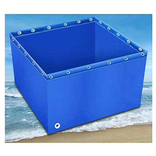 IBOWZ Visvijver Landbouw Gekweekte Vis Canvas Pool, 0.5mm Cube Visvijver Liner Voor Zoutwater Vissen, Tijdelijke Water Opslag Holding Tank Voor Tuin Patio