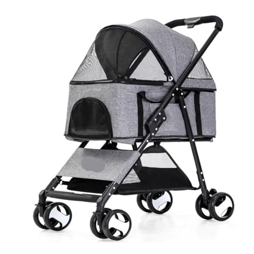 LXJMBGI Kinderwagen Voor Huisdieren Kinderwagen for huisdieren Vierwielige kinderwagen for huisdieren Opvouwbare kinderwagen for huisdieren Lichtgewicht kinderwagen for huisdieren Buitenwagen for huisdieren H