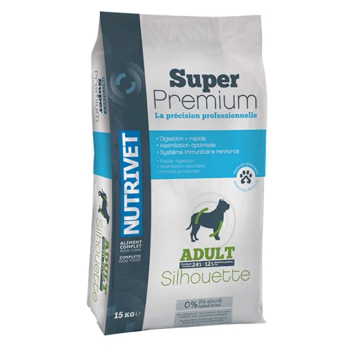 Nutrivet Super Premium Silhouette Droogvoer zonder tarwe Hond Rijk aan dierlijke eiwitten 15 kg