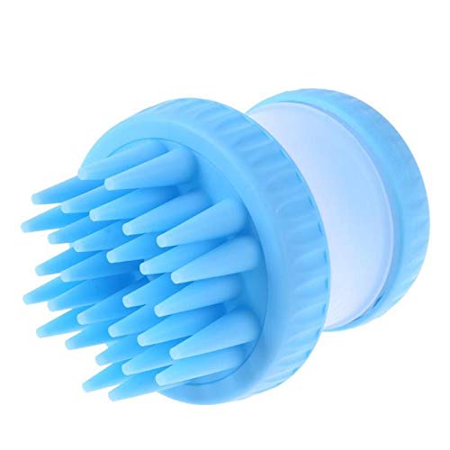 TuToy kwast met massagekwast, borstel, borstel, borstelharen, vloerhond Bath Cat Pet Brush Remover handgereedschap, blauw, 1