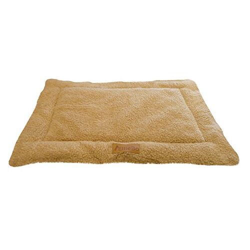 Ellie-Bo Hondenbed, sherpa-fleece, geschikt voor kooien en kooien, maat M, 76 cm, beige