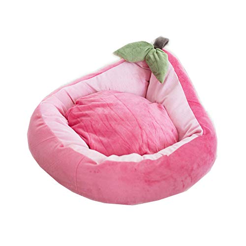 LEDDP Kleine Kat Bed Huisdier Bedden Voor Katten Puppy Bedden Warm Cat Bed Luxe Kat Bed Kitten Bed Kat Bedden Voor Indoor Katten Kat Bedden Kleine 48,pink