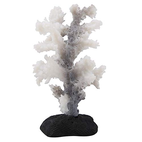 ViaGasaFamido Aquarium Plastic Plant, Aquarium Lichtgevende Koraal Anemoon Siliconen Simulatie Plant Aquarium Onderwater Landscaping Decoratie Ornament[grijs]Plastic planten