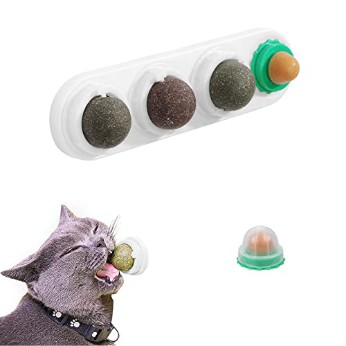 SUpoetry Kattenkruid Ballen Speelgoed, Kat Snoep-Kat Lik Speelgoed, Katten Kattenkruid Muur Bal Likken Speelgoed, Kattensnoepjes/Muntballen