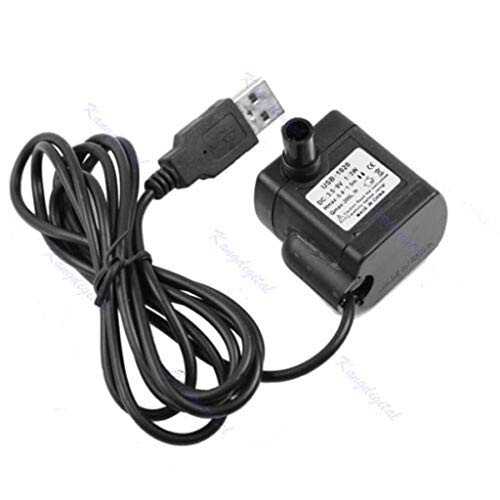 siwetg DC 3.5V 9V 3W USB Dompelwaterpomp Aquarium Vissen Tank Fontein Vijverpomp USB-1020 Waterpomp