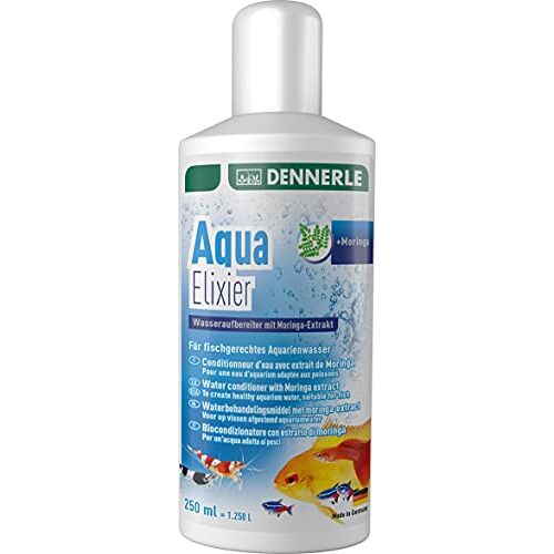 Dennerle Aqua Elixier Waterzuiveraar met moringa-extract, voor aquariumwater (250 ml)