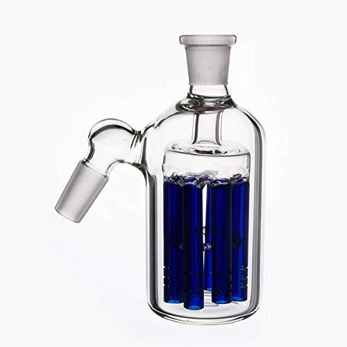 RORA 14mm 18mm Ash Catcher Houder voor Roken Pijpen Filter Glas Water Bubbler Asvanger (blauw-18mm)