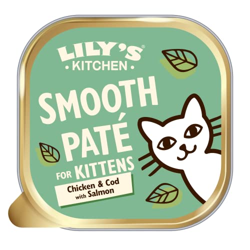 Lily's Kitchen Soepele Paté met Kip & Kabeljauw voor Kittens Compleet Natte Kittenvoer 19 x 85g