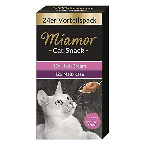 Miamor Cat Confect Malt Cream Voordeelverpakking 24 x 15 g U ontvangt 4 verpakkingen/; Inhoud verpakking 0,36 kg
