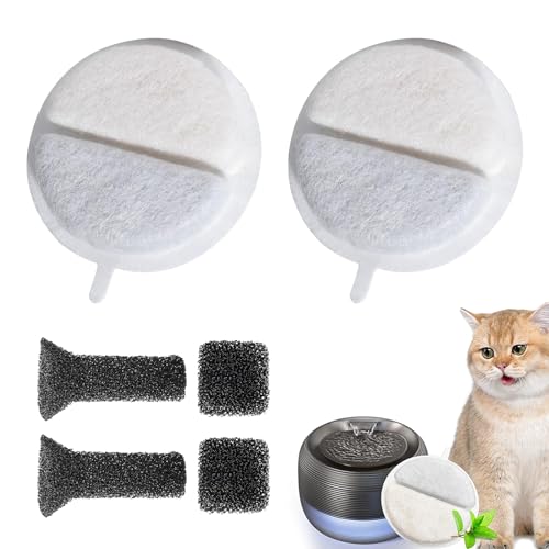 QIWEIS Kattenfonteinfilter 6 Stuks Vervangend Filter Voor Kattenfonteinen Filter Voor Kattenfontein Drinkfontein Filters Filter Voor Katten En Honden Voor Drinkfonteinen Voor Katten En Honden