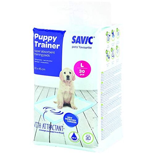 Savic Vervangende pads voor Puppy Trainer-hondentoilet, maat L, 60 x 45 cm, 30 stuks