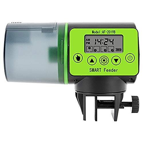 Homieco Automatische Aquarium Visvoer, Visvoer Dispenser voor Vis Tank, Aquarium Tank Timer Feeder, Vakantie Visvoer Voedseltimer voor Aquarium