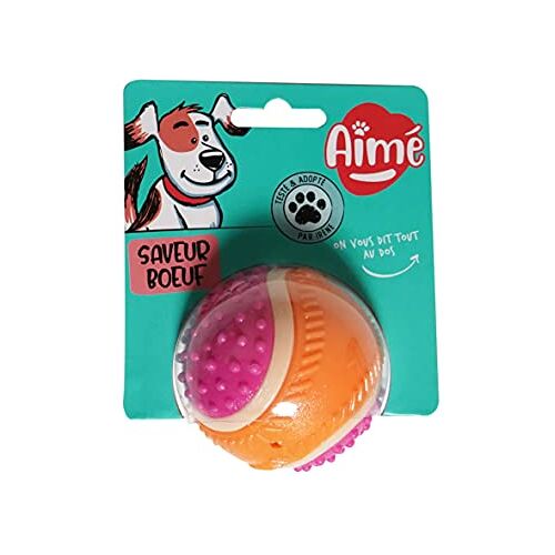 Aimé 5 Sense Bal met Rundvlees Smaak voor Hond, 6 cm, 0.06805 kg