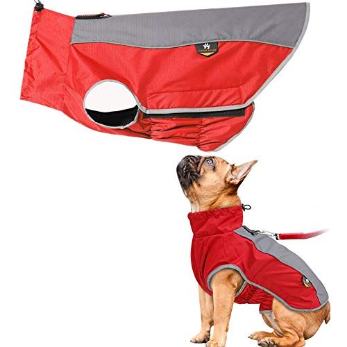 Lidylinashop Hond Regenjas Hond Jassen Waterdicht Hond Jassen Voor Medium Honden Waterdichte Regenjas Voor Honden Hond Regenjas Met Kap Hond Vol Regenjas red,L