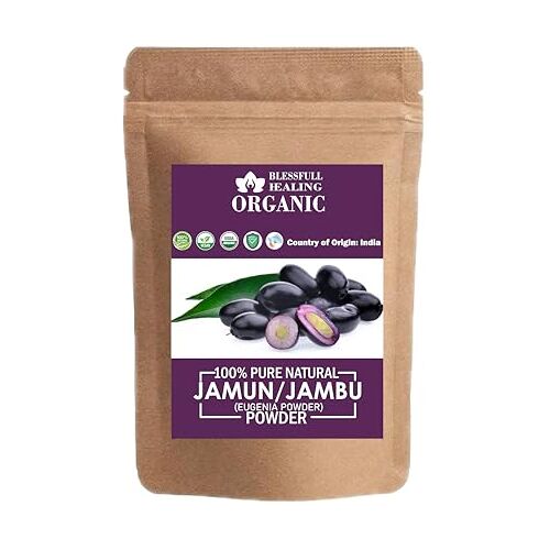 Blessfull Healing Biologisch 100% puur natuurlijk Jamun/Jambu Superfood Poeder   100 Gram/3.52 oz