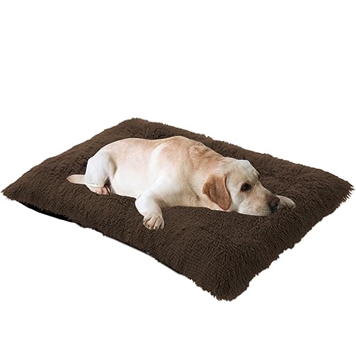 NENIUX Groot hondenbed en hondenkussen, anti-angst huisdierbed hondenkussen, bed hondenkrat, matras, kennelpad, hondendeken met antislip bodem voor middelgrote en kleine honden en katten, 70 x 50 x 8