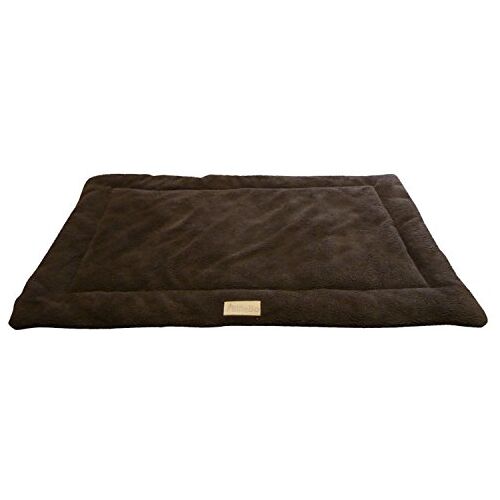 Ellie-Bo Sherpa Fleece Mat Bed in Bruin Past op  XXL 48 Inch Kooien en Kratten