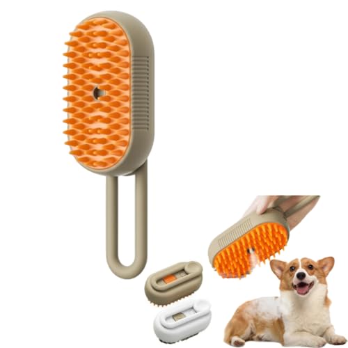 CHRISK Cat Steamy Brush, Cat Brush met stoom, stomende kattenborstel 3-in-1 kat stomende borstel, stomende borstel Pro, kat stoomborstel voor het afstoten, stoomborstel voor massage, reiniging en massage