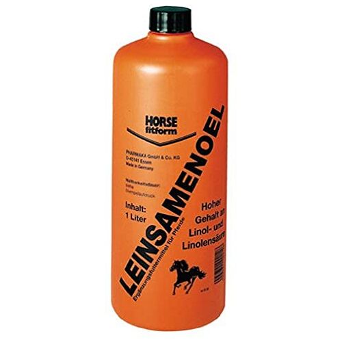 HORSE fitform Lijnzaadolie Plus druivenpitolie, antioxidanten OPC, koudgeperst, 1 l