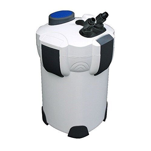 AquaOne Aquarium buitenfilter HW-302 1000 l/u, hoogwaardig filter voor aquaria tot 400 liter, pomp met filtermedia voor zoet- en zeewaterbekkens