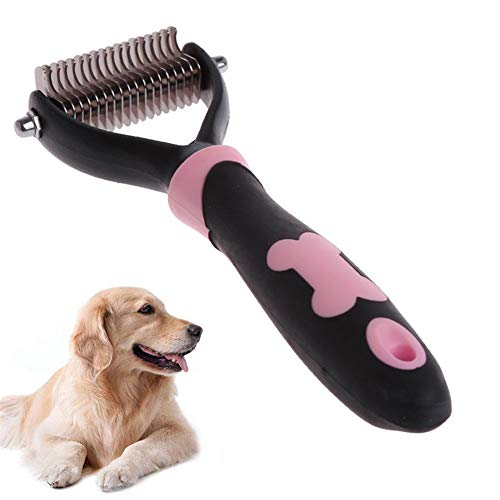 WESEEDOO Hond Grooming Hond Grooming Borstels En Kammen Vlooien Kammen Voor Katten Hond Kam Hond Massage Borstel Gelikter Hond Borstel pink,13-blade