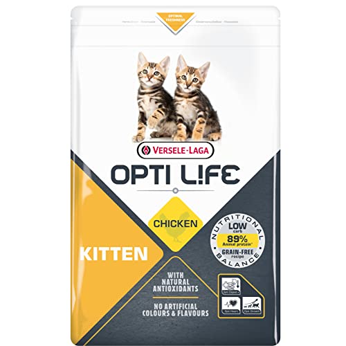 Versele-laga VERSELE LAGA Kittenbrokjes Opti Life Kitten Graanvrij droogvoer voor kittens Met kip 2,5kg