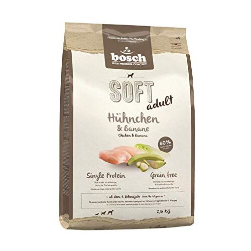 Bosch HPC Soft kip en Banaan Halfvochtig Droog Hondenvoer 2.5 kg